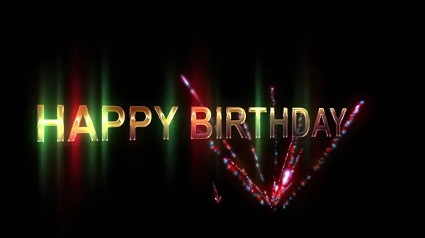 Illustration Happy Birthday Mega Party — Stock Photo, Image