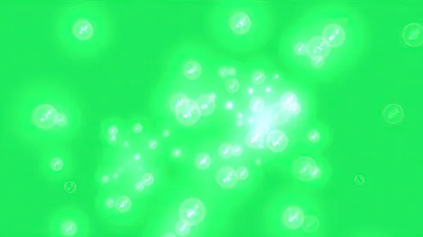 Illustration Glowing Plasma Background Green Screen — Stock Photo, Image