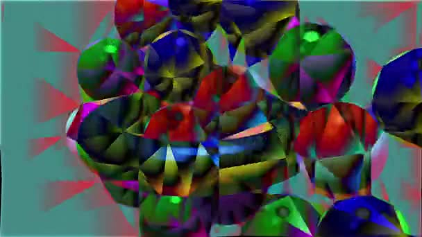 Material Publicitario Abstracto Con Esferas Magnéticas Pegajosas Bolas Flotantes Golpeándose — Vídeos de Stock