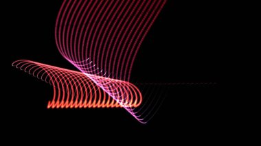 3d illüstrasyon - Hipnotik çizgiler geometrik desenler yaratır. Bilgisayar grafikleri