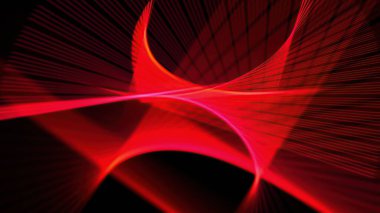 3d illüstrasyon - Hipnotik çizgiler geometrik desenler yaratır. Bilgisayar grafikleri