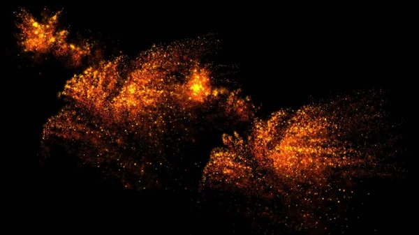 Abbildung Abstraktes Glitzern Kosmischer Partikel — Stockfoto