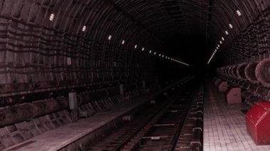 Terk edilmiş metro tünelinin 3 boyutlu animasyonu