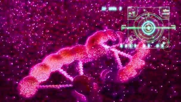 Animation Dans Style Comique Des Cellules Sanguines Rouges Malades Circulant — Video