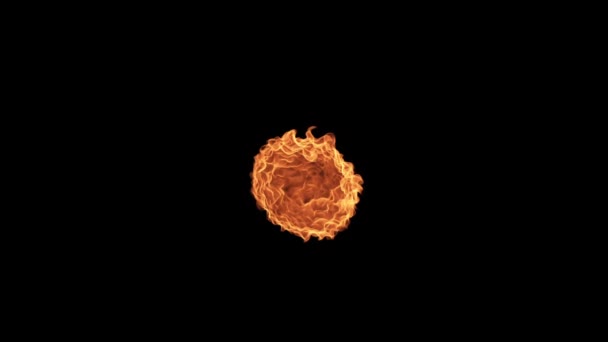 Animație Exploziei Fire Ball — Videoclip de stoc