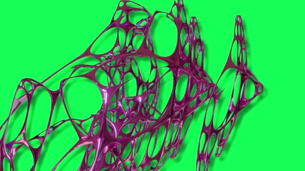 Абстрактная Органическая Форма Использованием Качестве Современного Научно Фантастического Фона Анимация — стоковое видео
