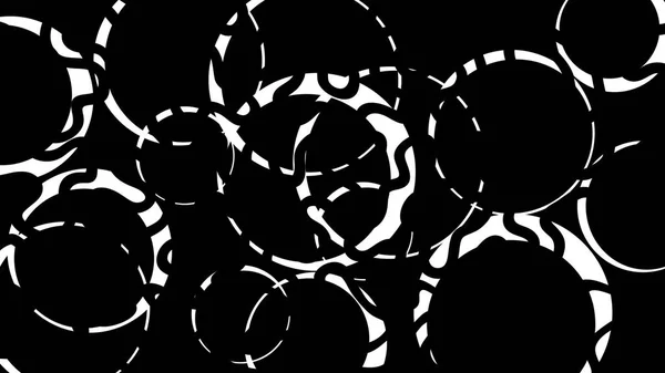 Ilustração Arte Mínima Formas Circulares Irregulares — Fotografia de Stock