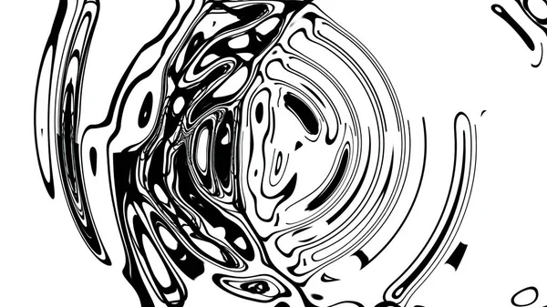 Illustration Flytande Abstrakt Organisk Form — Stockfoto