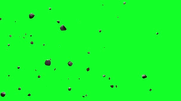 一个小岩石慢慢从中心突出并在屏幕上扩散的色键效应 碎片Vfx — 图库视频影像