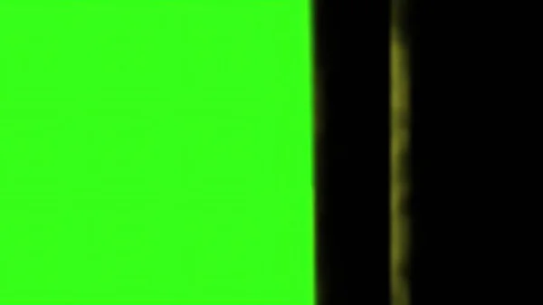3Dイラスト コンピュータが緑の画面で開いたウィンドウを生成 — ストック写真
