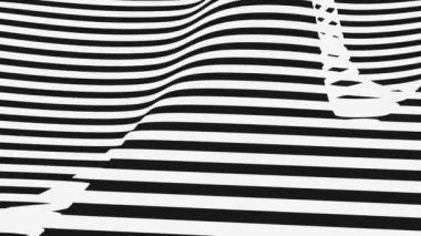 abstract black and white motion background with moving lines