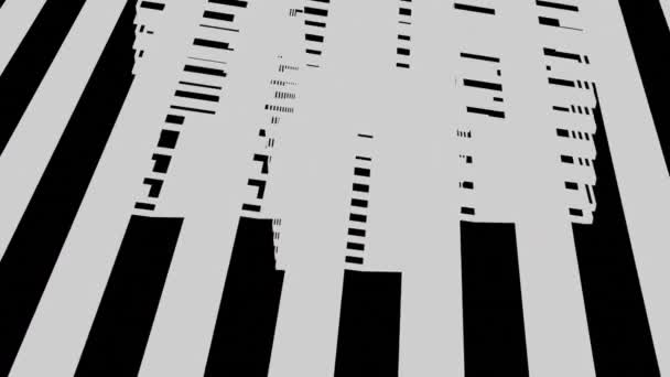 Abstract Black White Motion Background Moving Lines — Stockvideo