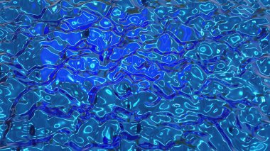 3D illüstrasyon - sıvı soyut organik form