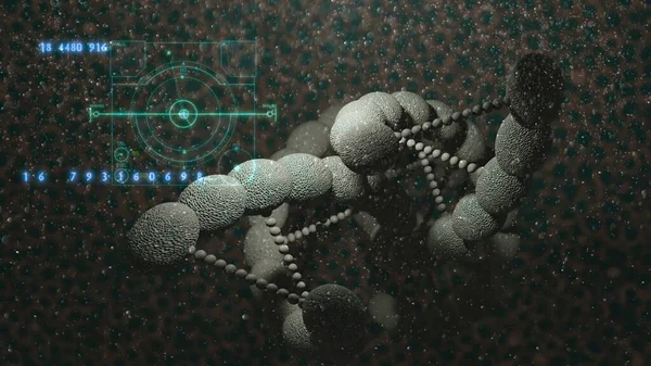 Illusztráció Struktúra Molekulák Idegen Dnk — Stock Fotó