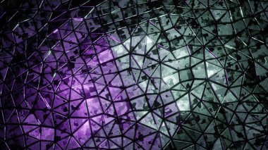 3d illüstrasyon - dijital çokgen soyut yüzey