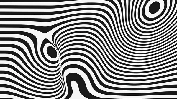 Illustrazione Sfondo Bianco Nero Astratto Con Linee — Foto Stock