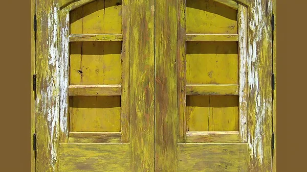 Illustration Old Wooden Door Background — Stock Photo, Image