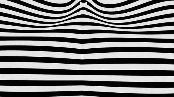 Illustrazione Sfondo Bianco Nero Astratto Con Linee — Foto Stock