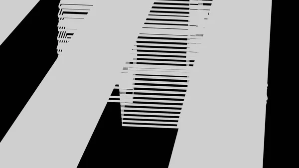 Illustration Abstrakter Schwarz Weißer Hintergrund Mit Linien — Stockfoto