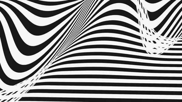 Illustrazione Sfondo Bianco Nero Astratto Con Linee — Foto Stock