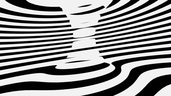 3Dイラスト 抽象的な黒と白の背景と線 — ストック写真