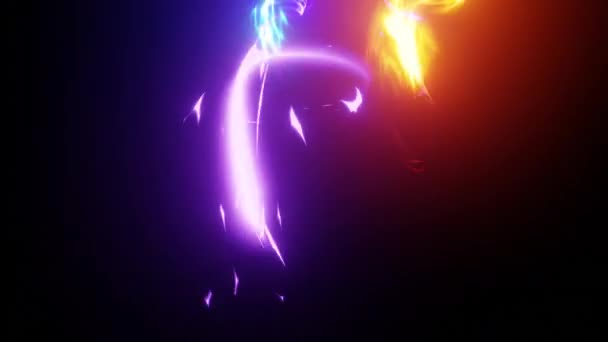 Πολύχρωμο Ουράνιο Τόξο Ομαλή Κύματα Φωτός Αφηρημένη Animation — Αρχείο Βίντεο