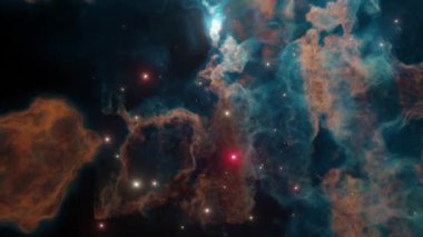 3D animasyon - Nebulaya yakınlaştırma