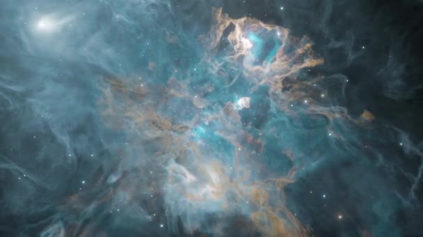 Animation Zooming Nebula — стоковое видео