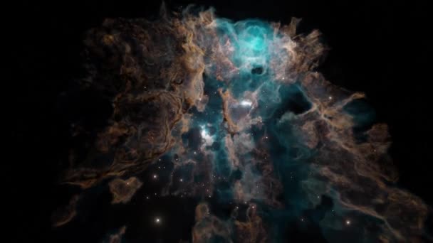 Animation Zooming Nebula — стоковое видео