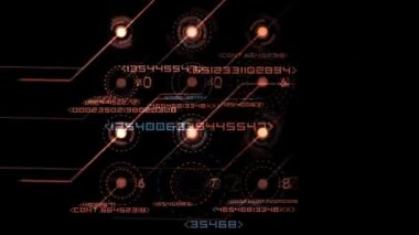 3D animasyon - Fütürist teknoloji arayüzü