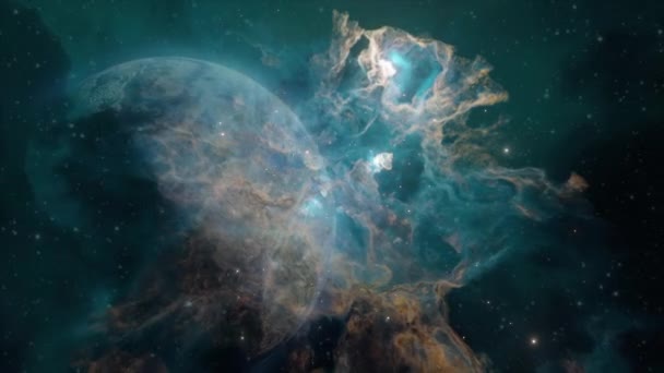 Animazione Zoomare Una Nebulosa — Video Stock