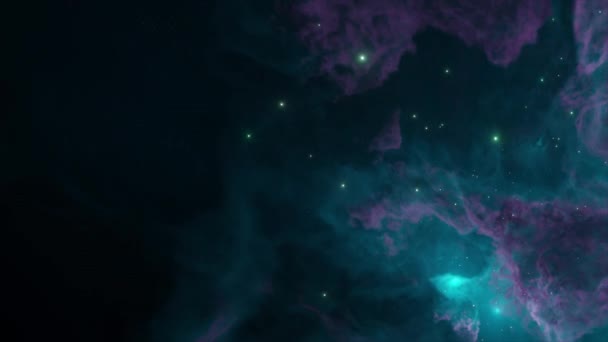 3Dアニメーション 星雲にズーム — ストック動画
