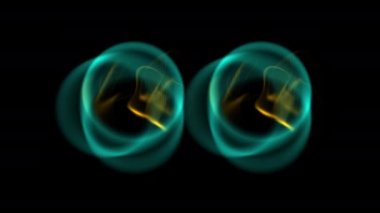 4k animation - Particle Magic .Soft wavy shapes. Trendy modern abstract background