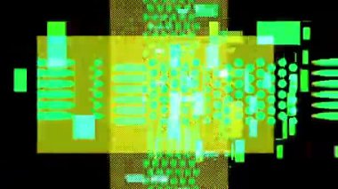 animation - Pulsating neon disco background VJ Loop. 3D graphics for music stage transition, shows, retro, hitech.
