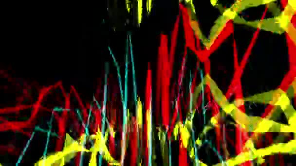 Абстрактний Смугастий Візерунок Оптичної Ілюзії Хвилі — стокове відео