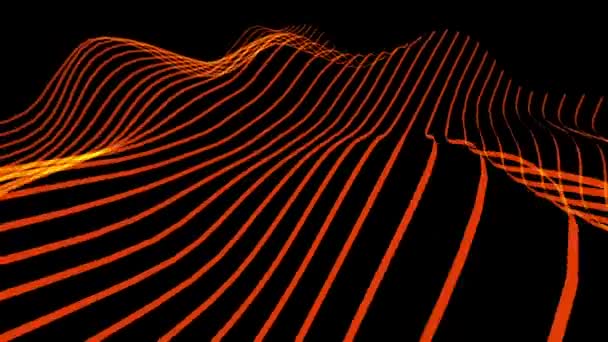 Abstrakt Stripet Optisk Illusjonsbølgemønster – stockvideo
