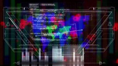 3D animasyon - Fütürist teknoloji arayüzü