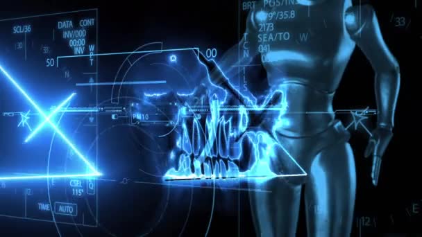 Animation Interface Technologique Futuriste — Video