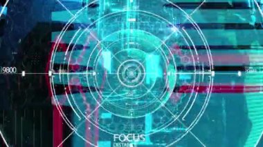 animation - Pulsating neon disco background VJ Loop. 3D graphics for music stage transition, shows, retro, hitech..