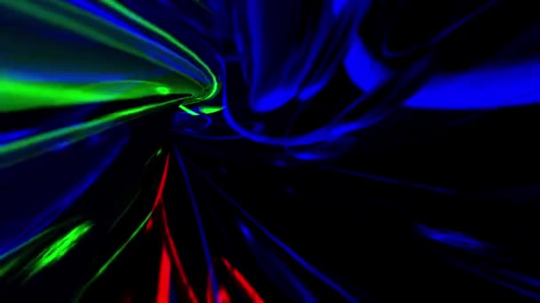 Animation Pulsating Neon Disco Background Loop Graphics Music Stage Transition — Stock Video