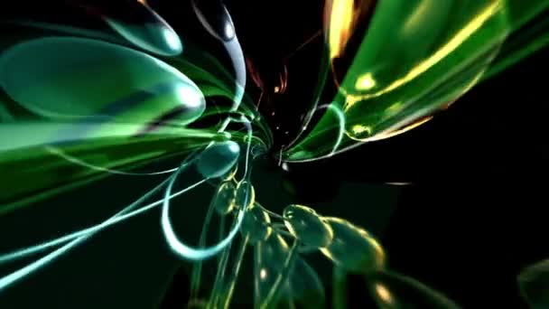 Animation Pulsating Neon Disco Background Loop Graphics Music Stage Transition — Stock video