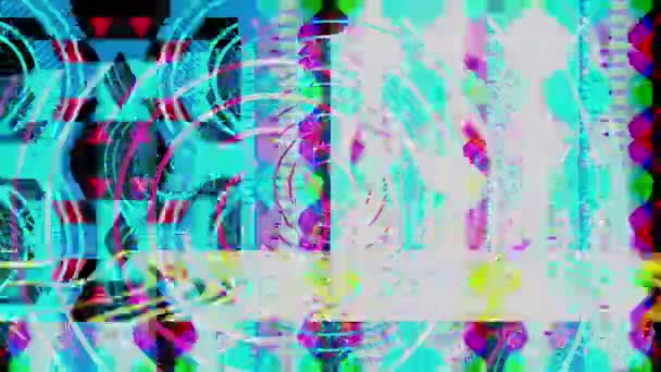 Анимация Пульсирующий Неоновый Диско Фон Loop Графика Перехода Музыкальную Сцену — стоковое видео