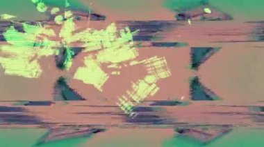 animasyon - Pulsating neon disko arkaplanı VJ döngüsü. 