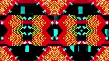 animasyon - Pulsating neon disko arkaplanı VJ döngüsü. 