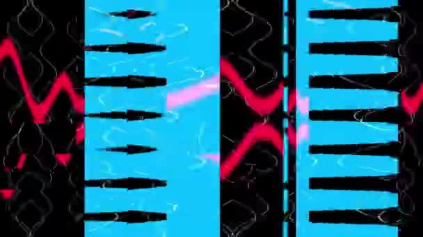 Animation Fond Disco Fluo Pulsant Loop — Video