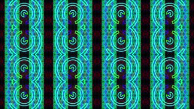 animasyon - Pulsating neon disko arkaplanı VJ döngüsü.