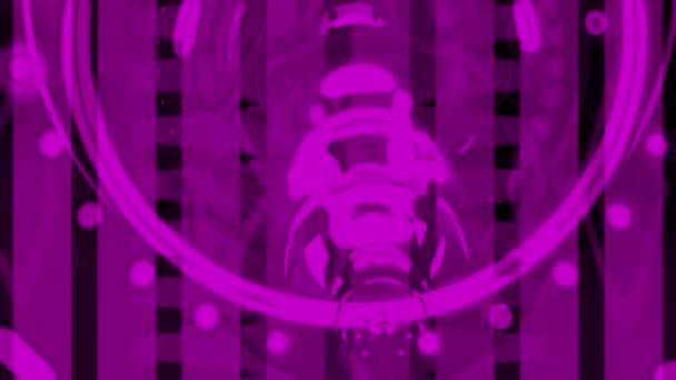 Animasyon Pulsating Neon Disko Arkaplanı Döngüsü — Stok video