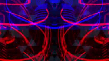 animasyon - Pulsating neon disko arkaplanı VJ döngüsü.