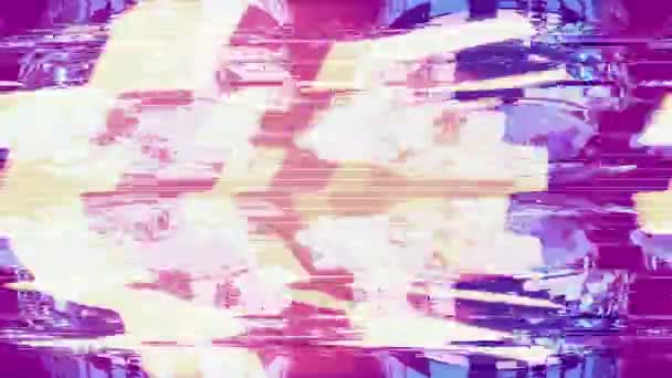 Animation Pulsating Neon Disco Background Loop — Stock Video