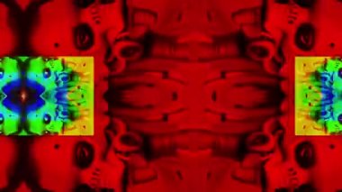 animasyon - Pulsating neon disko arkaplanı VJ döngüsü.